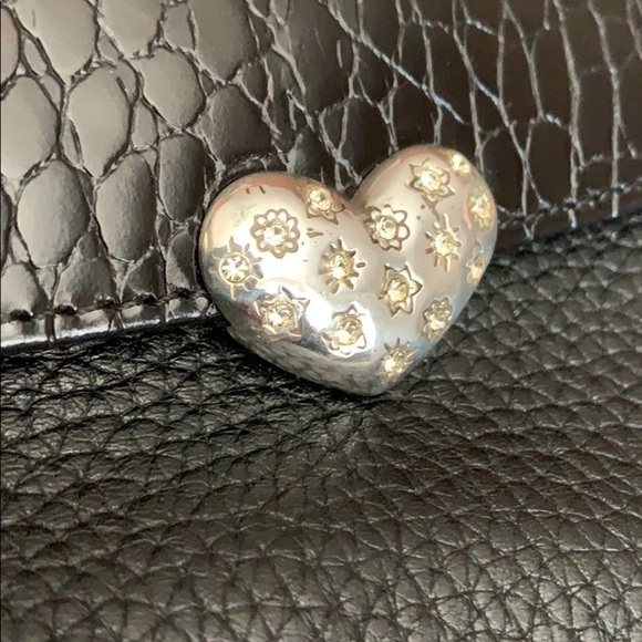 Brighton Pebbled Leather/Crocodile Embossed Purse - Picture 2 of 15